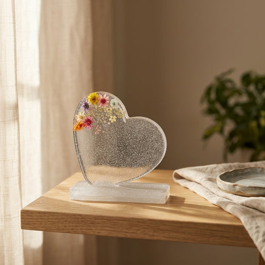 Bloom Resin Heart Keepsake Set Large
