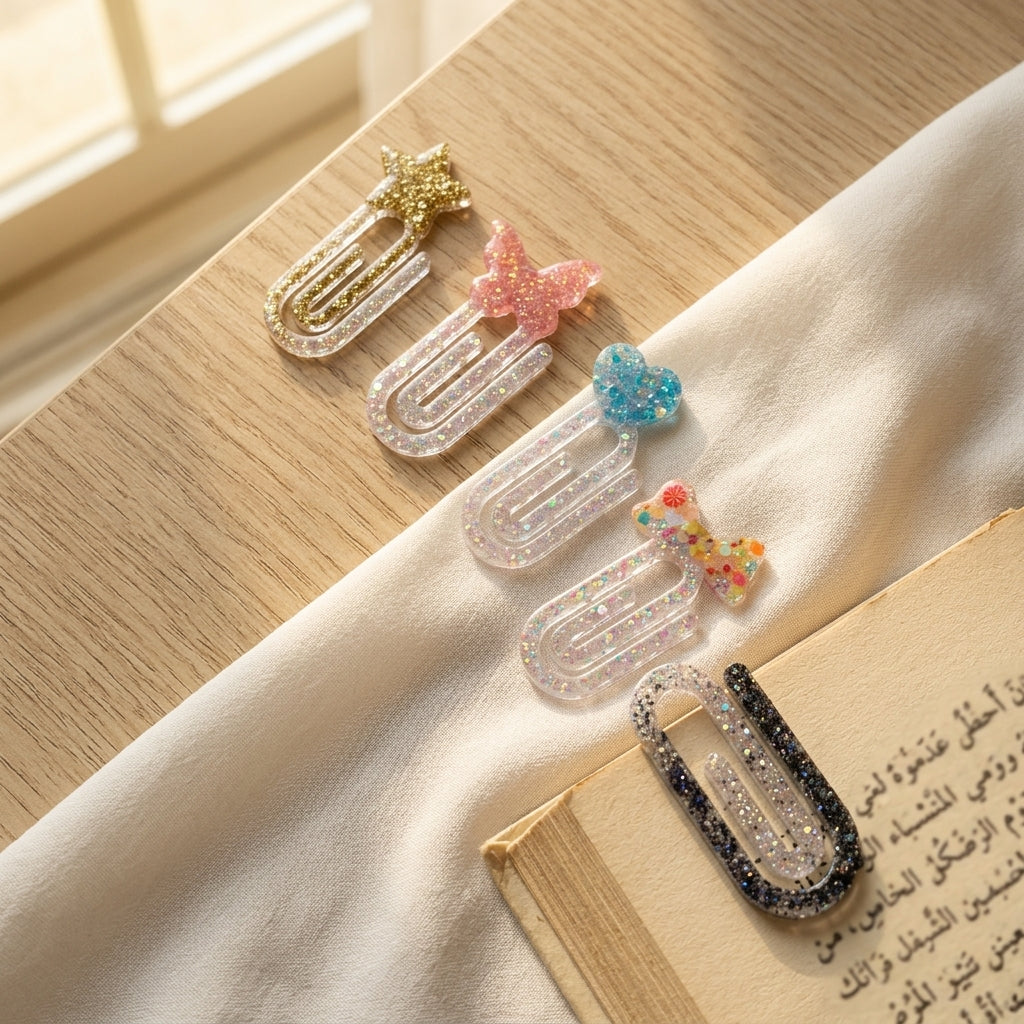 Turquoise Sparkle Resin Keepsake Set