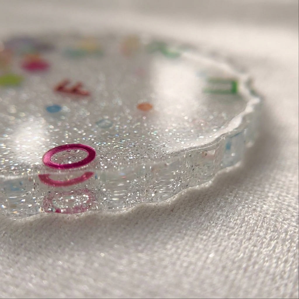 Turquoise Sparkle Resin Keepsake Set