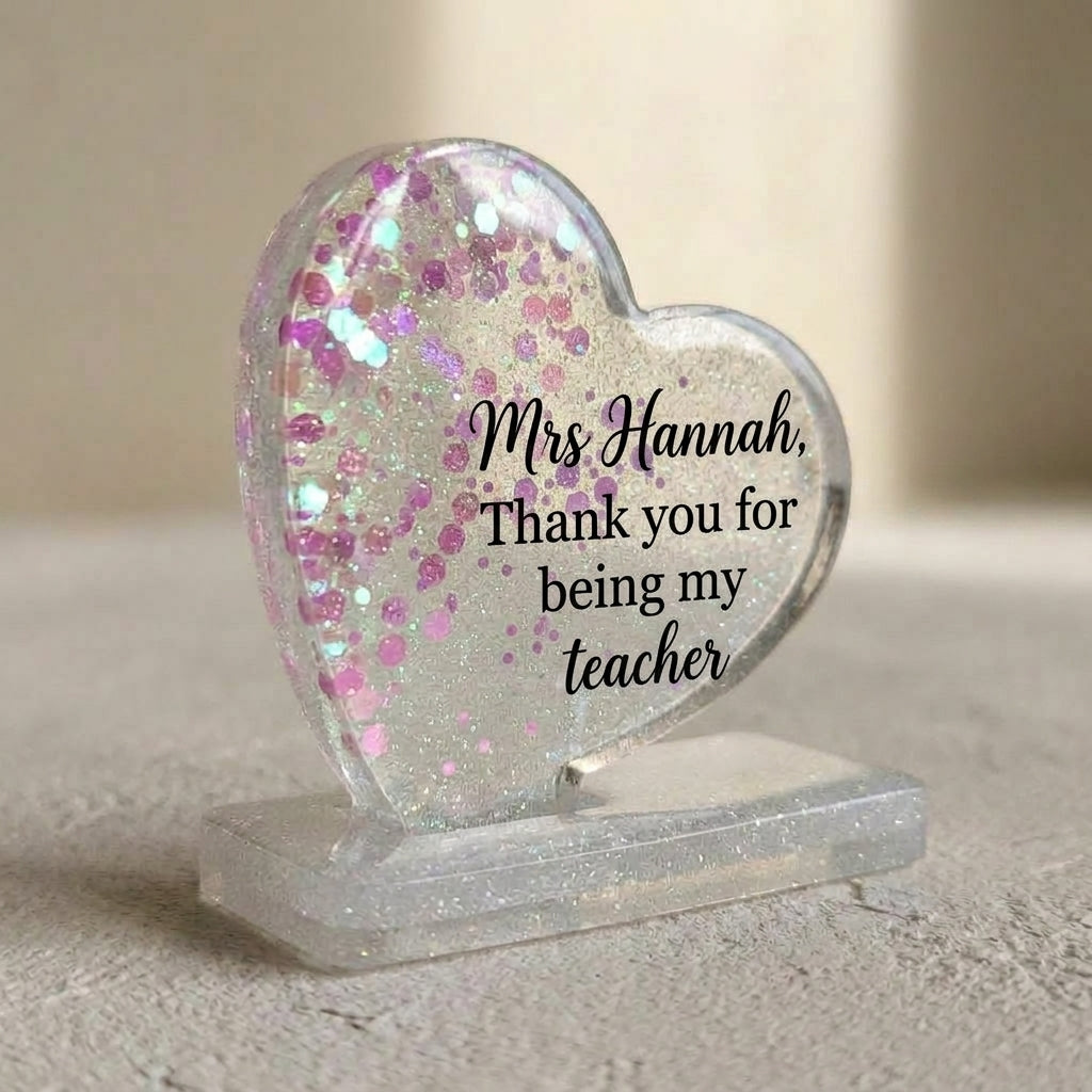 Glitter Resin Desk Accent Set Large