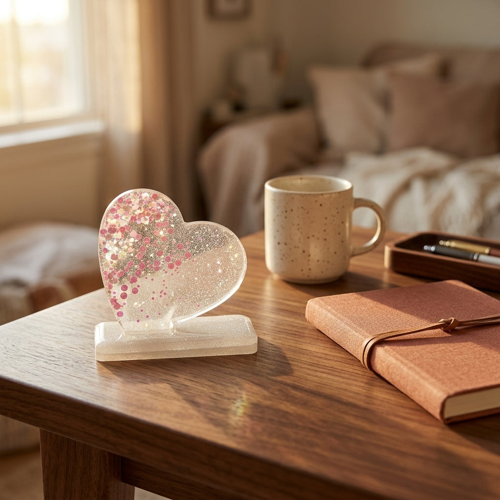Glitter Resin Desk Accent Set Large