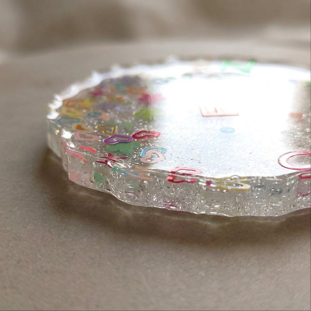Floral Sparkle Resin Keepsake Set