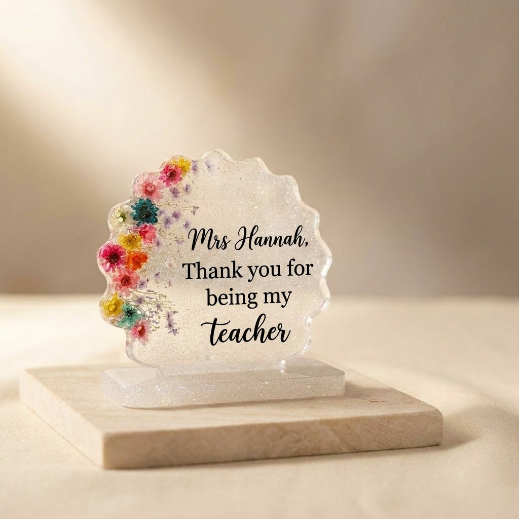 Floral Resin Bloom Keepsake Set