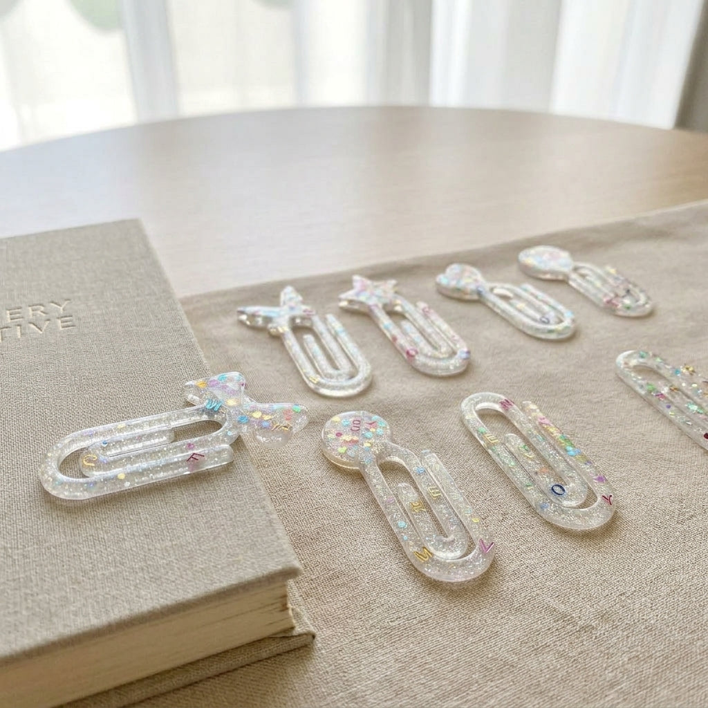 Floral Sparkle Resin Keepsake Set
