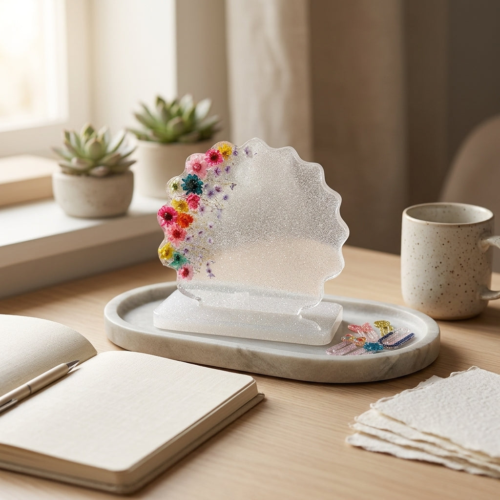 Floral Resin Bloom Keepsake Set