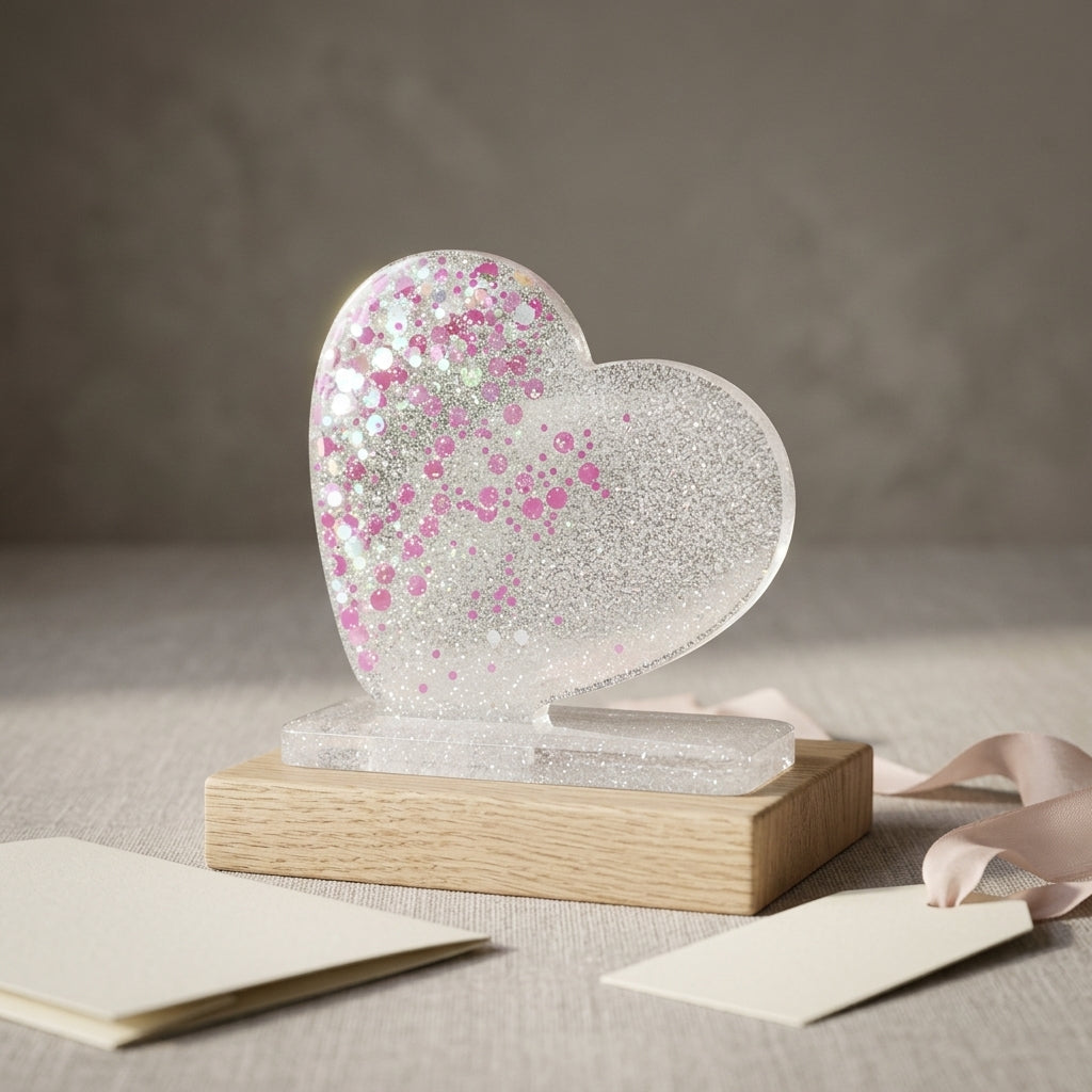 Glitter Resin Desk Accent Set Large