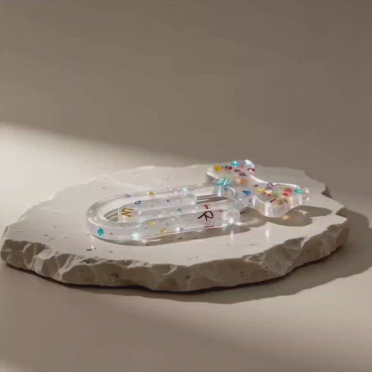 Floral Sparkle Resin Keepsake Set